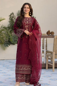 3-PC SEQUENCE EMBROIDED LAWN SUIT SR - 496