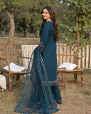 3-PC SEQUENCE EMBROIDED LAWN SUIT SR - 495