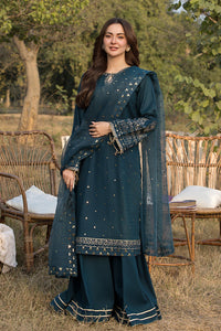 3-PC SEQUENCE EMBROIDED LAWN SUIT SR - 495