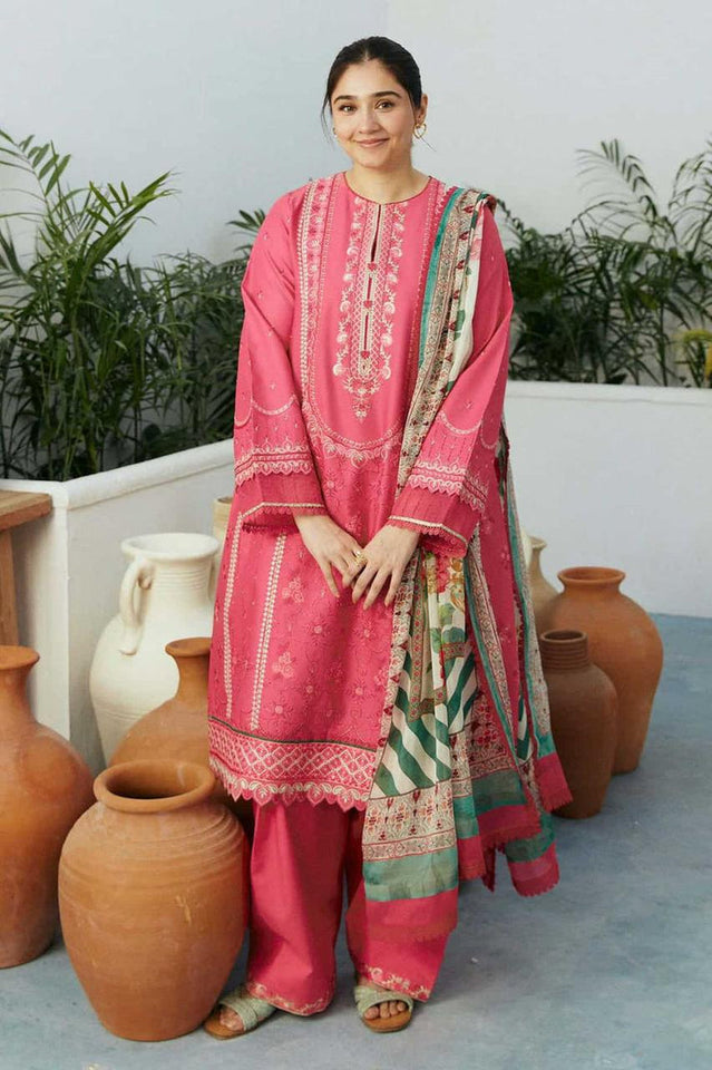 Zara Shahjahan – Embroidered Lawn 3PC – Summer Collection 2025 DW 465