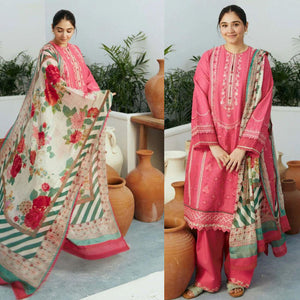 Zara Shahjahan – Embroidered Lawn 3PC – Summer Collection 2025 DW 465