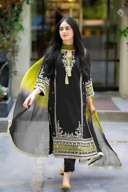 OMAL by komal OC-01 Embroidered Lawn Three Piece Summer Collection dw 222